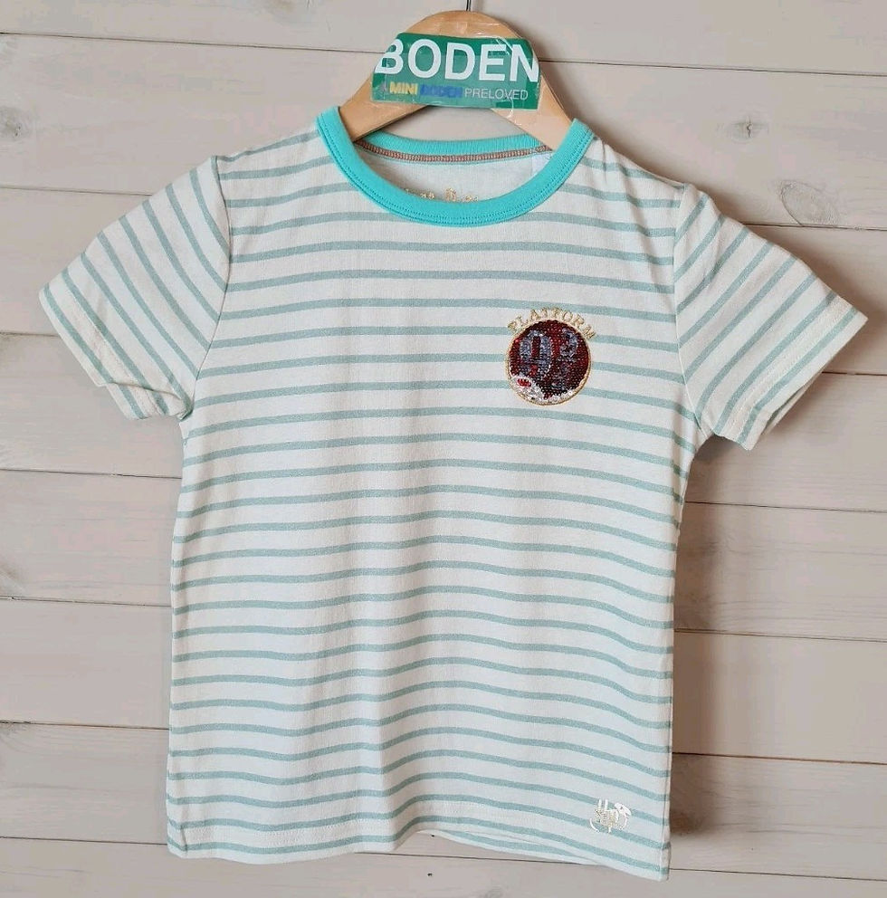 Thumbnail: Mini Boden Kids Short Sleeve Harry Potter Sequin Top Age 5-6 years Brand New G20