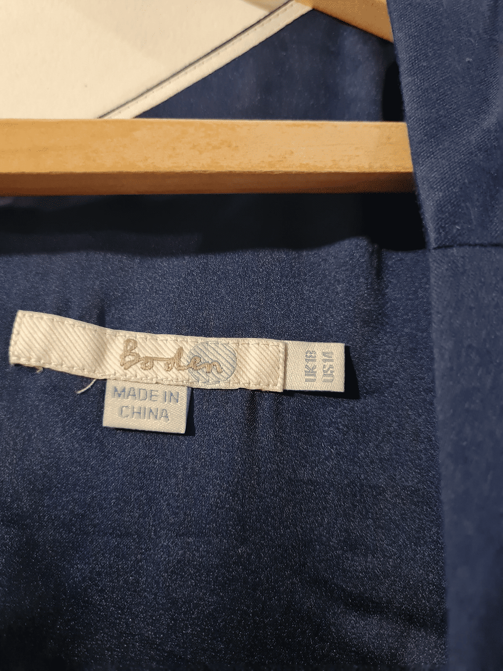 Thumbnail: BODEN LADIES Wool Mix Blue Dress SIZE UK 18R PRELOVED RRP £98 A7