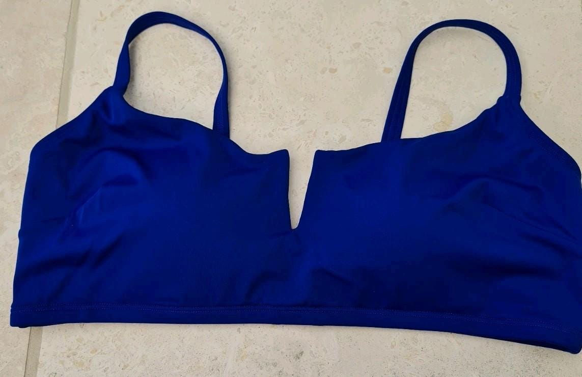 Boden U-Bar Bikini Top Blue Size UK 18 Brand New SAMPLE B1
