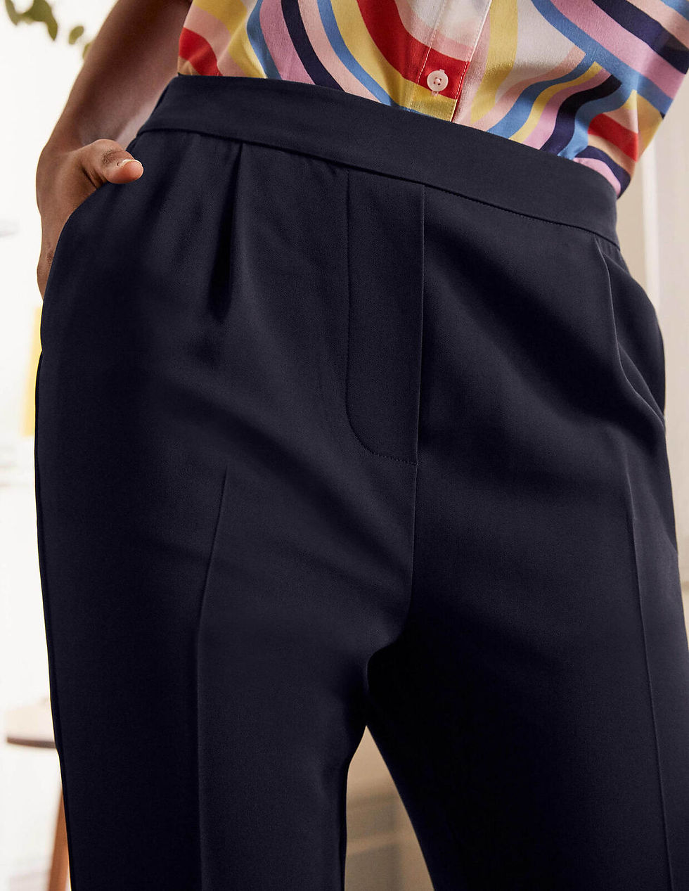 Thumbnail: Boden BLACK Albemarle Pull On Trousers SIZE UK 12P Brand New T0729 A8