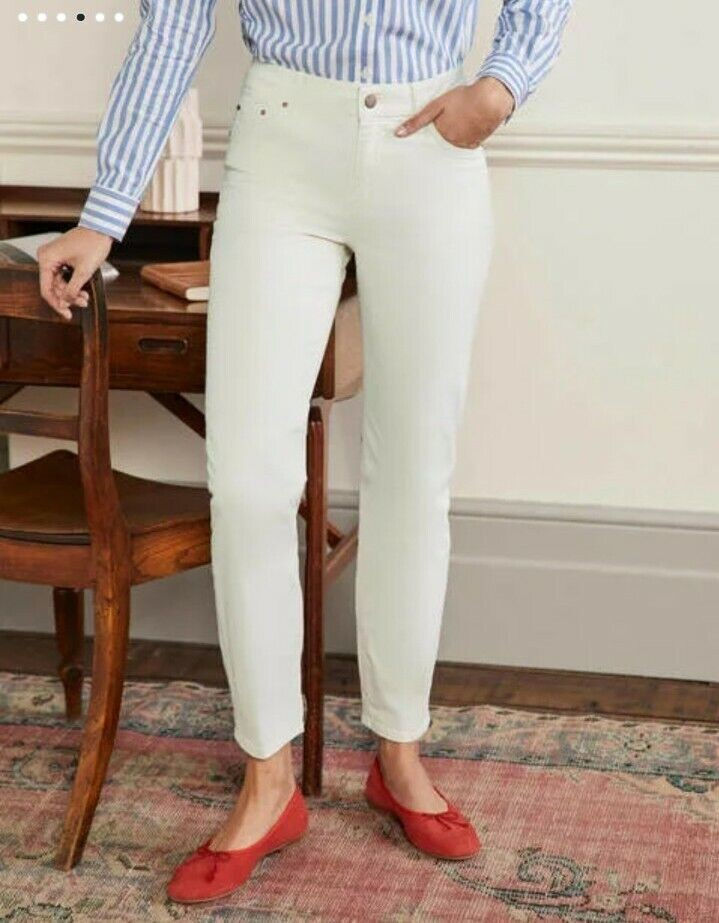 BODEN SUPER SKINNY Jeans WHITE T0550 RRP £55 SIZE UK 20R BRAND NEW
