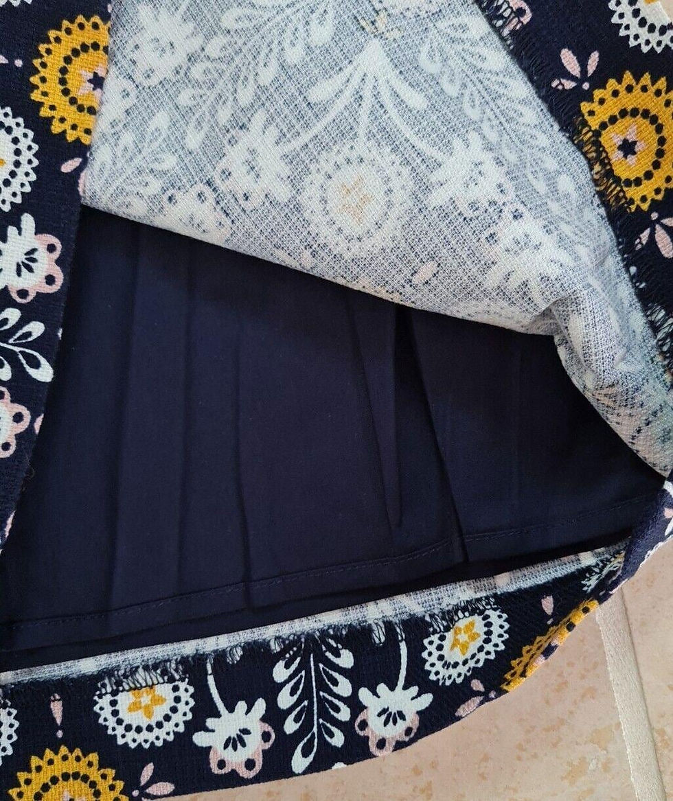 Thumbnail: Boden Navy Textured Tatiana Cotton Blend Summer Dress Uk 6L Brand New Sample D18
