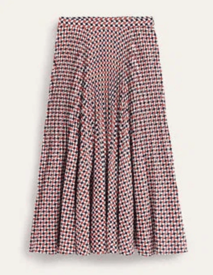 Thumbnail: BODEN Pleated Midi Skirt R0433 Size UK 8P  RRP £130 A17