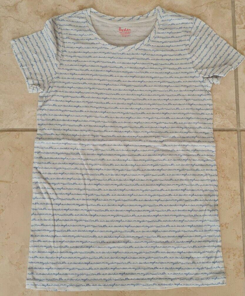 Thumbnail: Boden Lightweight Cotton Top Ivory Size L Brand New W0130 T5