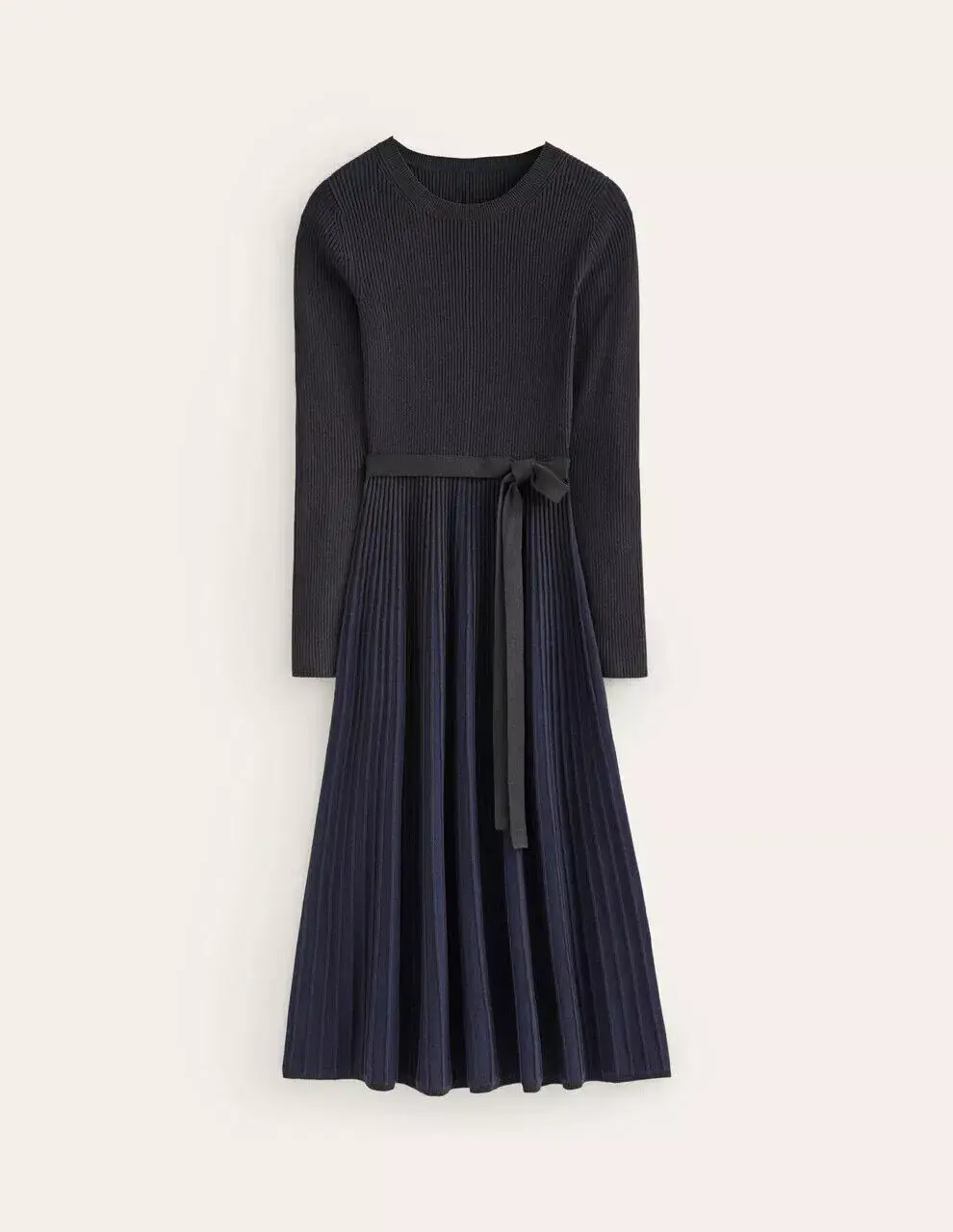 BODEN Lola Knitted Midi Dress Navy RRP £130 UK 18R D0729 Perfect Condition D45