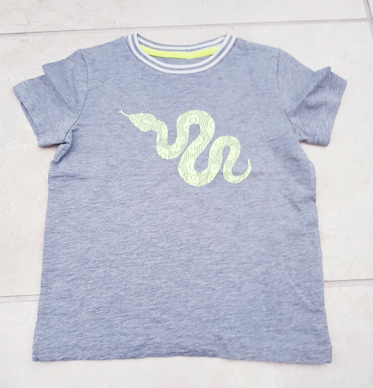 Mini Boden Boys cotton Grey Fun Top. Size 5-6 years. Brand new