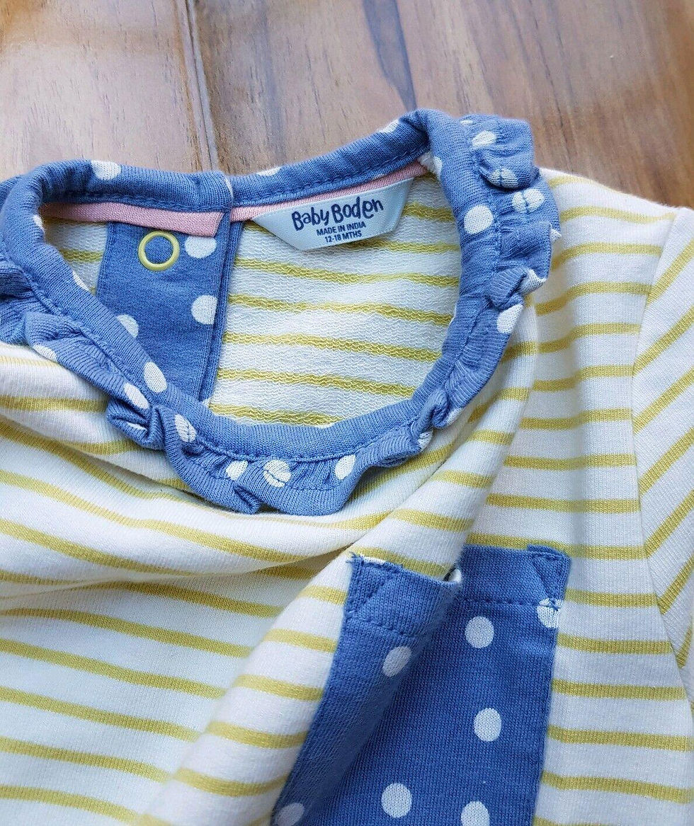 Thumbnail: Mini Boden Baby Girls Fun Supersoft Appliqué Play Set Top&Pants Brand New