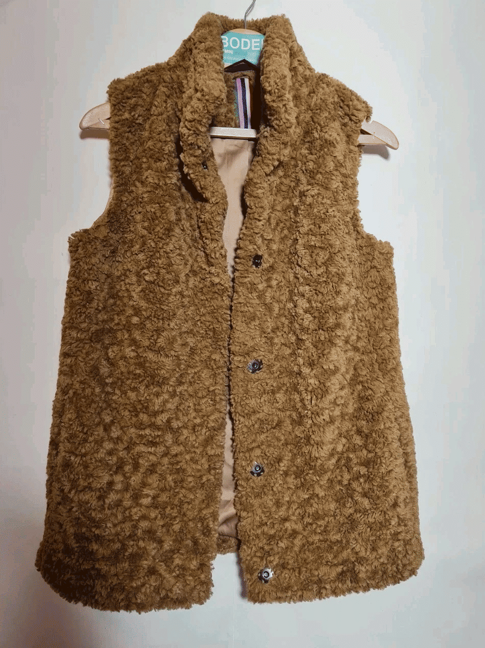Thumbnail: BODENHaddon Faux Fur Gilet RRP£130 Size UK 10 Preloved C1
