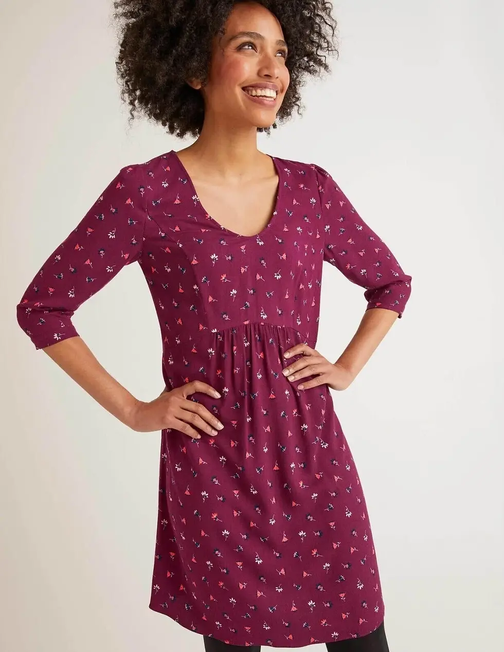 Thumbnail: BODEN Eliza Rubis dress, Country Ditsy pattern W0415 SIZE UK 10R VGC D24