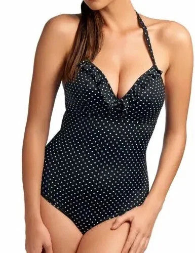 FREYA Swimsuit Swimwear Pier 3009 Soft Cup Halter SIZE UK 32E BRAND NEW B5