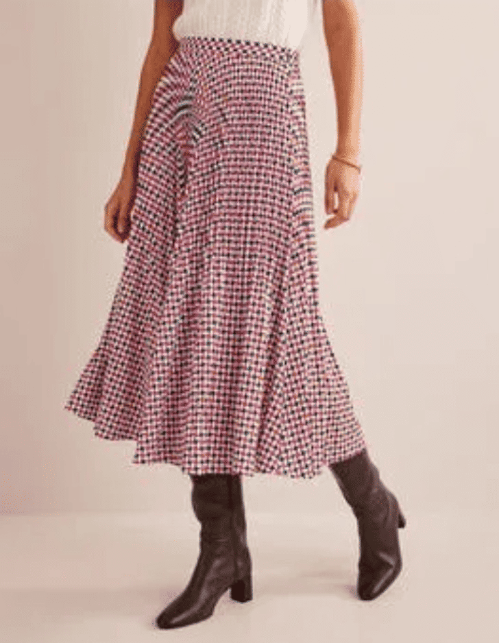 BODEN Pleated Midi Skirt R0433 Size UK 8P RRP £130 A17