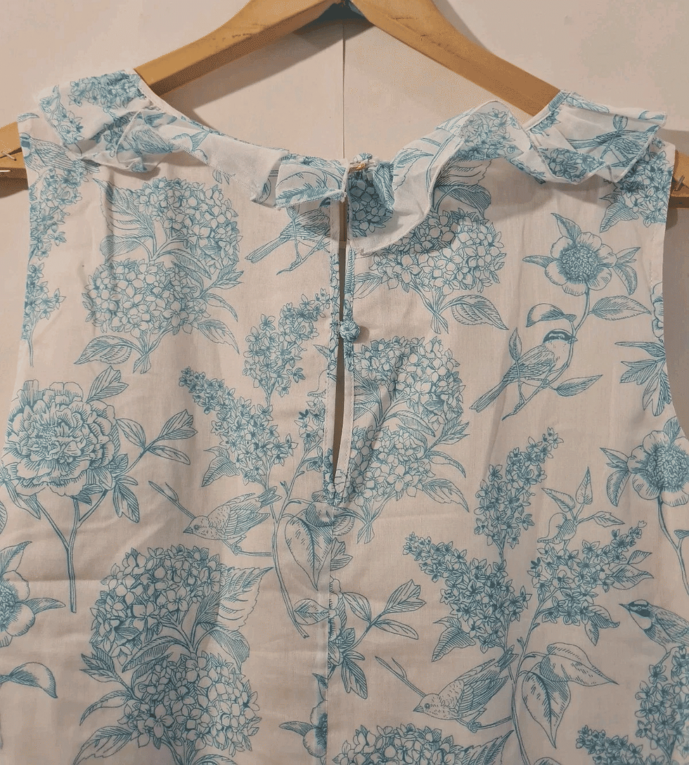 Thumbnail: Boden Ladies Frill Neck Blouse Size UK 8 Brand New SAMPLE A14