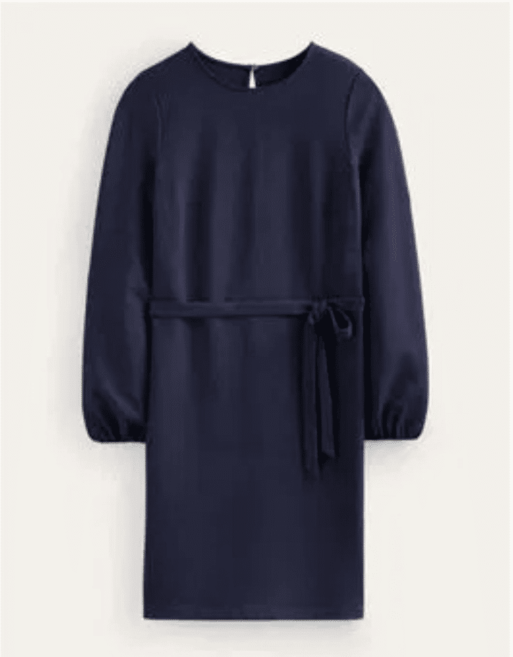 Thumbnail: BODEN Violet Jersey Shift Dress D0859 Size UK 14R Black Brand New A24