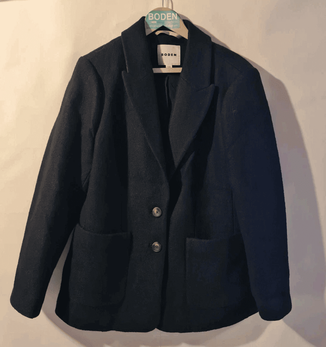 BODEN The Marylebone Textured Blazer Black U0164 Size UK 18R Brand New A18