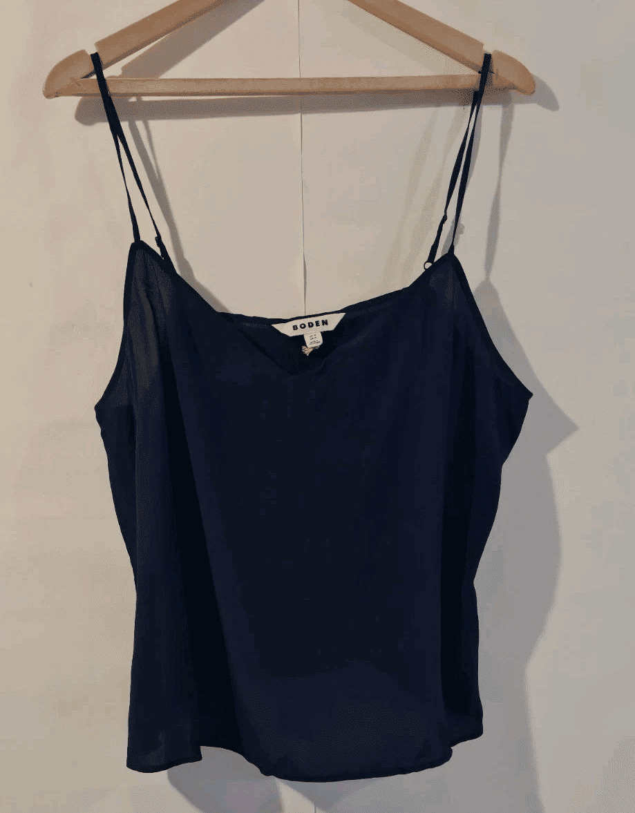 Thumbnail: Boden NAVY Silk Cami Top T1187 Size UK 18 Brand New A14