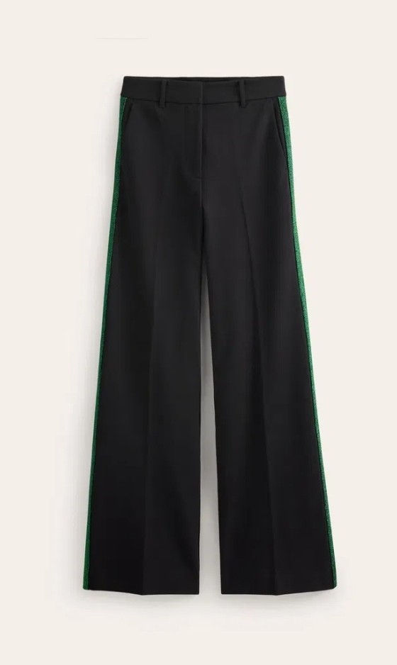 Boden Westbourne Ponte Trousers Black R0477 Size UK 10L Brand New A23