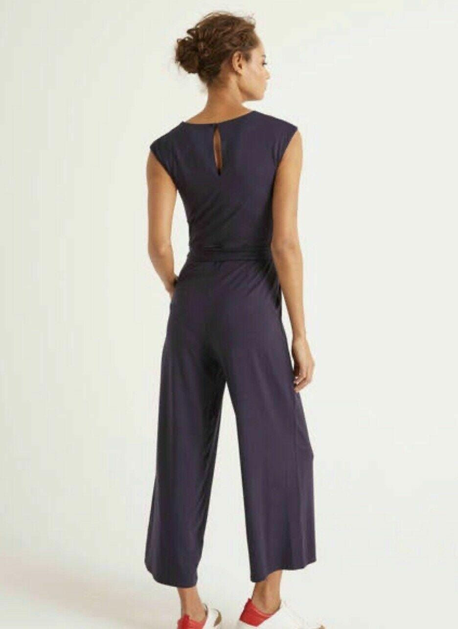 Thumbnail: Boden Corinne Jersey Jumpsuit Black Size Uk 6R J0643 Brand New P3
