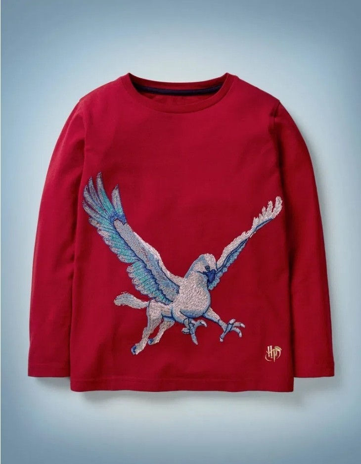 Mini Boden boys Buckbeak Superstitch T-shirt Age 5-6 years Brand new G12