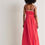 Thumbnail: Boden Crochet Trim Jersey Maxi Dress Coral Size Uk 14R Brand New D0274 D28