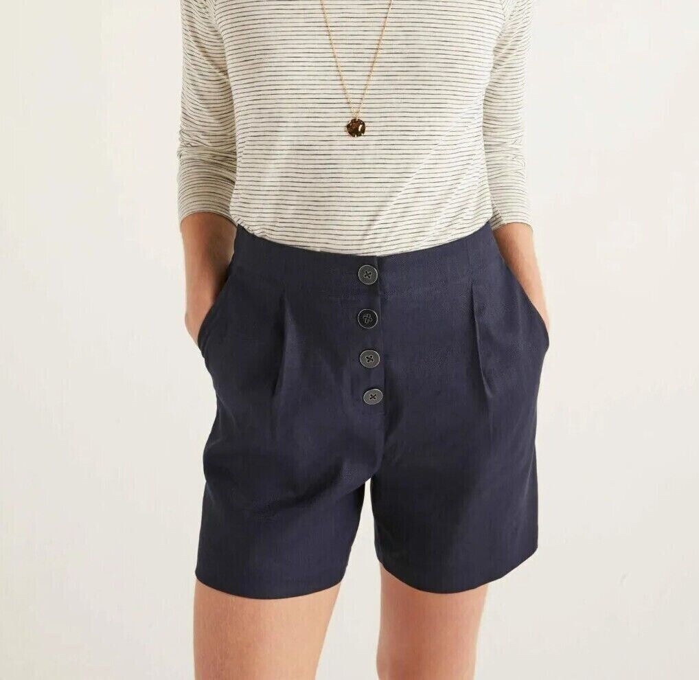 Boden Bamburgh Shorts NAVY SIZE UK 10 3" T0522