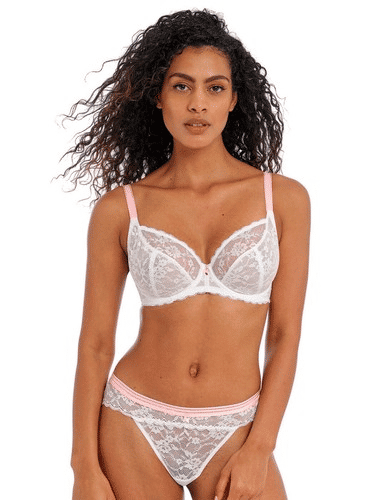 Thumbnail: Freya Offbeat LACE Bra Plunge Underwired Non-Padded 5452 SIZE 32G BRAND NEW L6