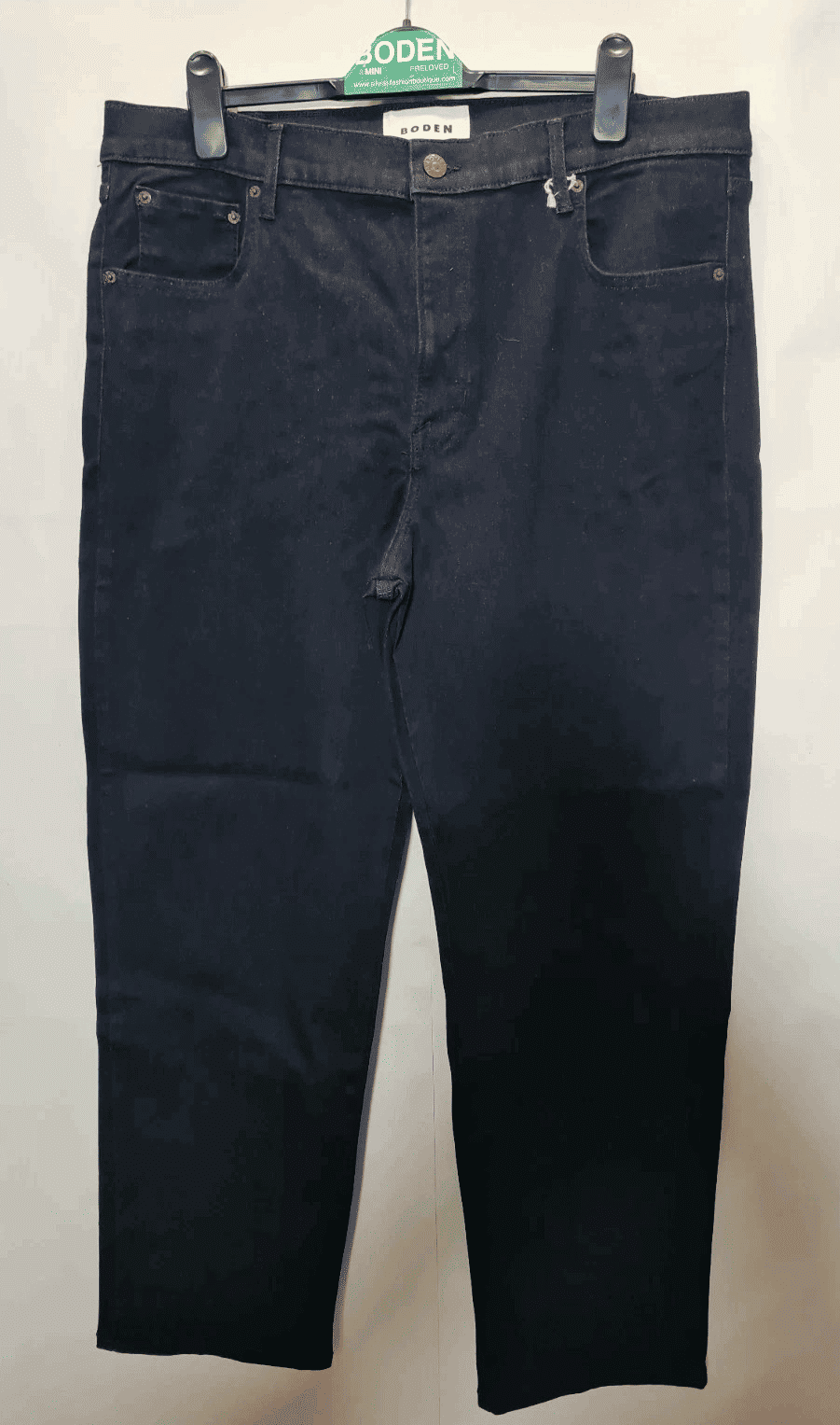 Thumbnail: Boden Mid Rise Slim Leg Jeans Washed BlackR0327 SizeW33/L34 Brand New A11