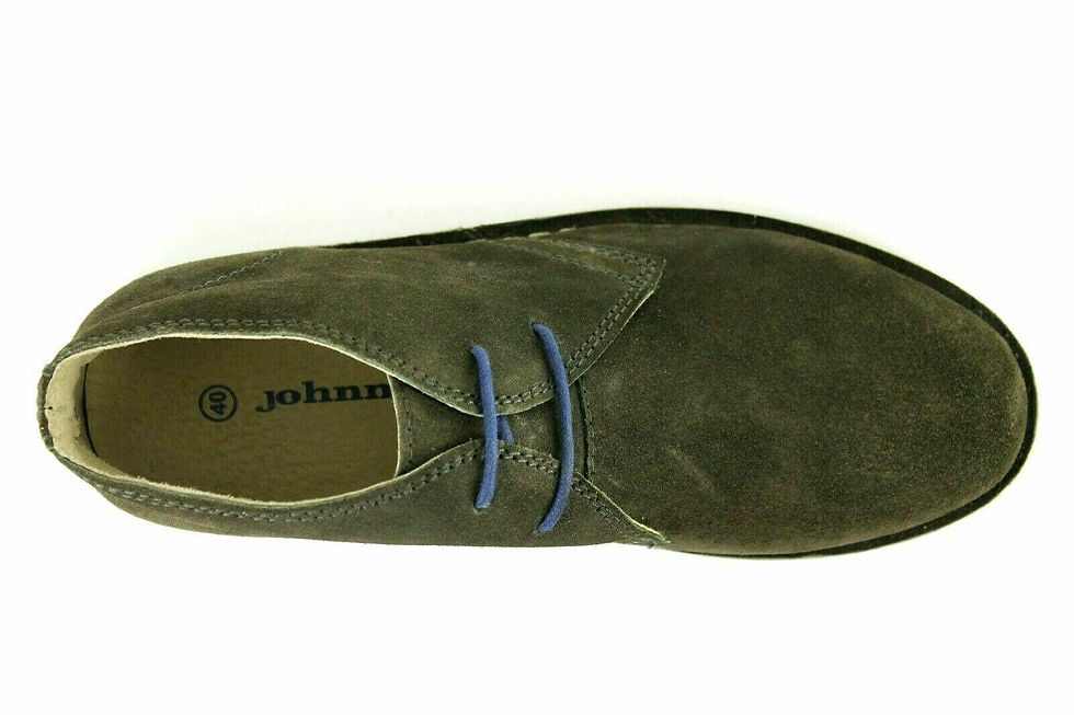 Thumbnail: Mini Boden Boys Green Leather Suede Lace Up Desert Boots Brand New Size 352
