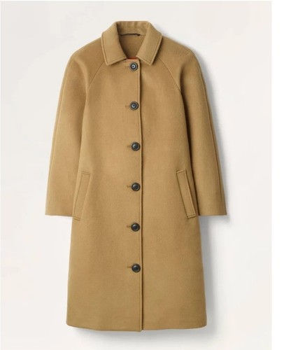 Thumbnail: Boden Billington Camel Overcoat Premium Wool Blend UK 8 C1