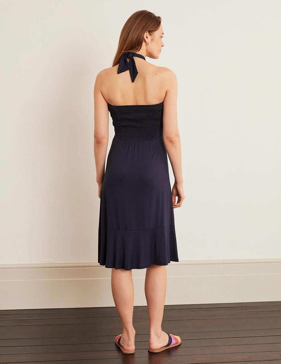 Thumbnail: Boden Lilah Multiway Long Dress Navy J0682 Size Uk 12R Brand New D28
