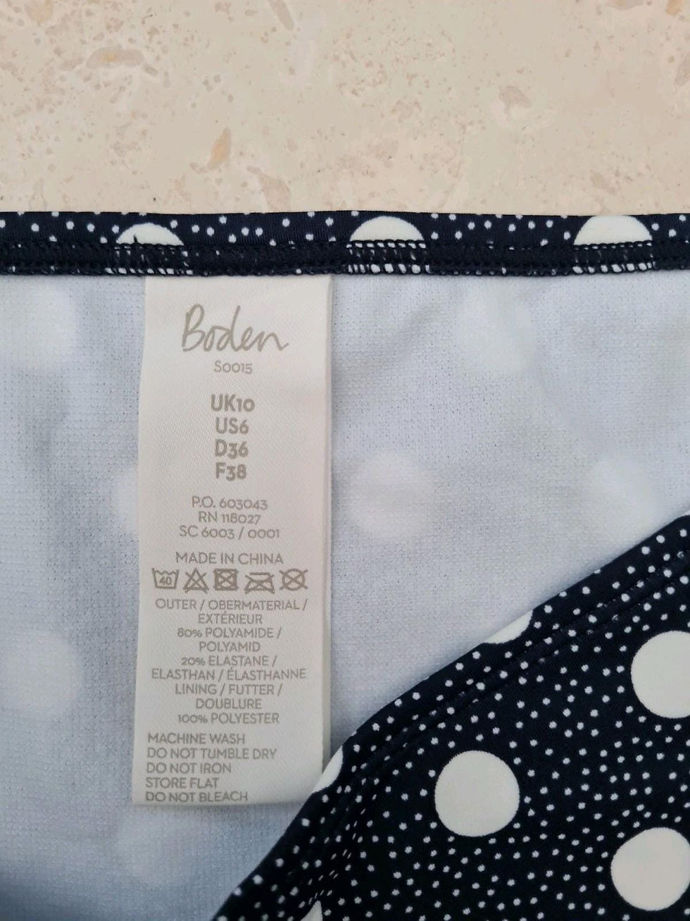 Thumbnail: Boden Ladies Bikini Shorts Navy Spoted Size Uk 10 S0015 Brand New B2