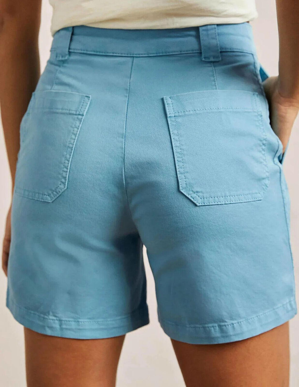 Thumbnail: Boden Classic Chino Shorts Mountain Spring Blue Size Uk 8 4" Brand New R0112