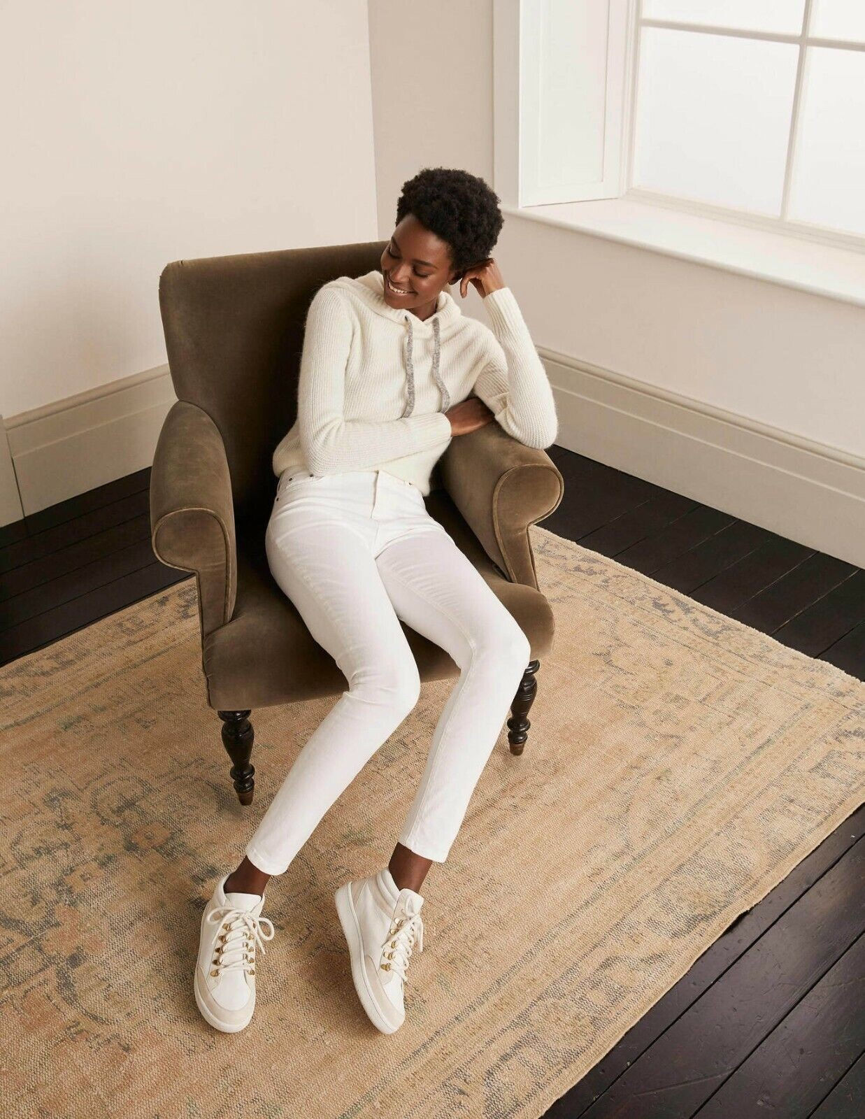 BODEN LADIES Super Skinny Jeans White T0364 RRP £55.00 SIZE UK 14R BRAND NEW