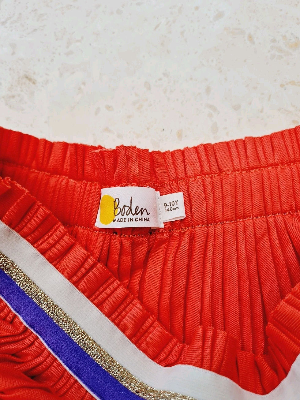Thumbnail: Mini Boden Sparkle Waist Pleated Skirt Age 9-10 Years Brand New G6