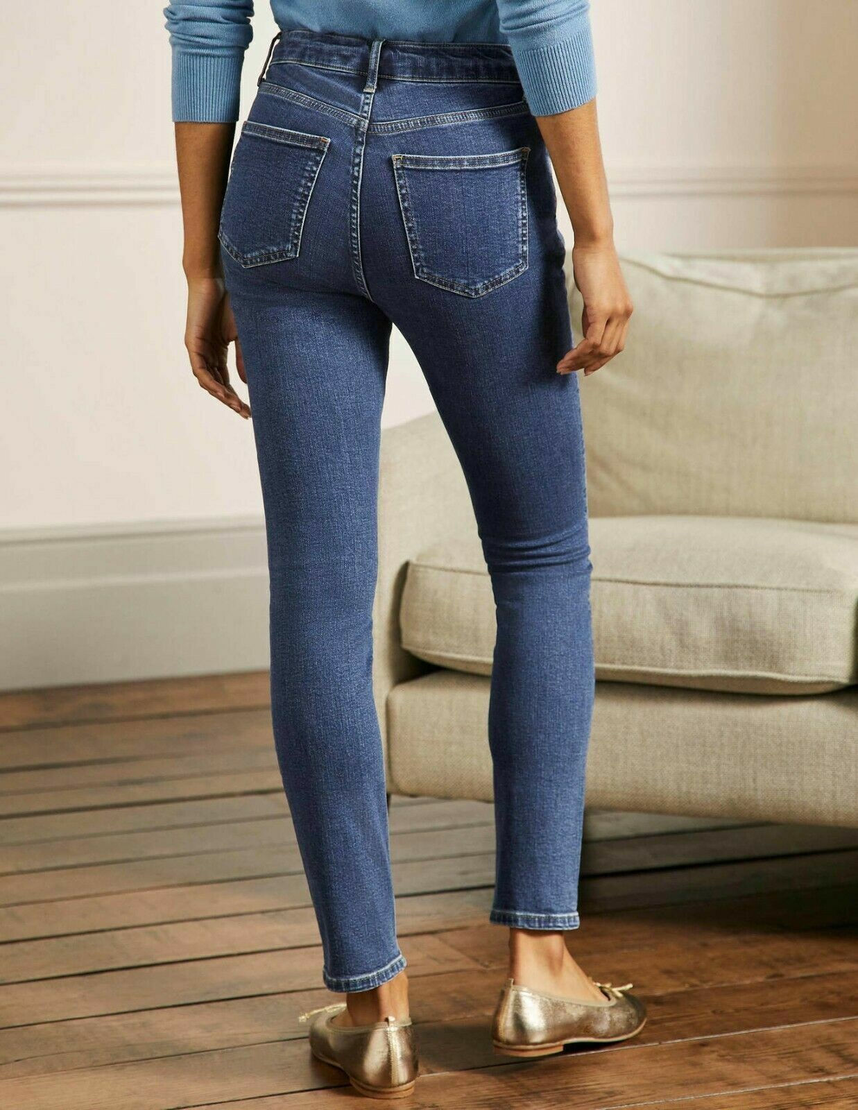BODEN Skinny Jeans INDIGO T0366 RRP £65.00 SIZE UK 8R EXCELLENT CONDITION