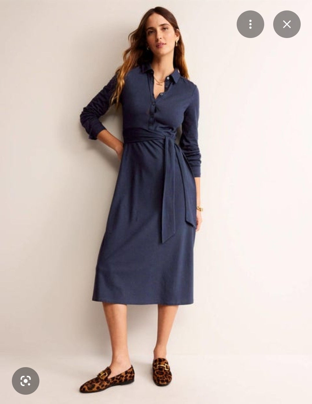 BODEN Laura Jersey Midi Shirt Dress RRP £90 D0764 Size UK 12R Brand New A22 A23