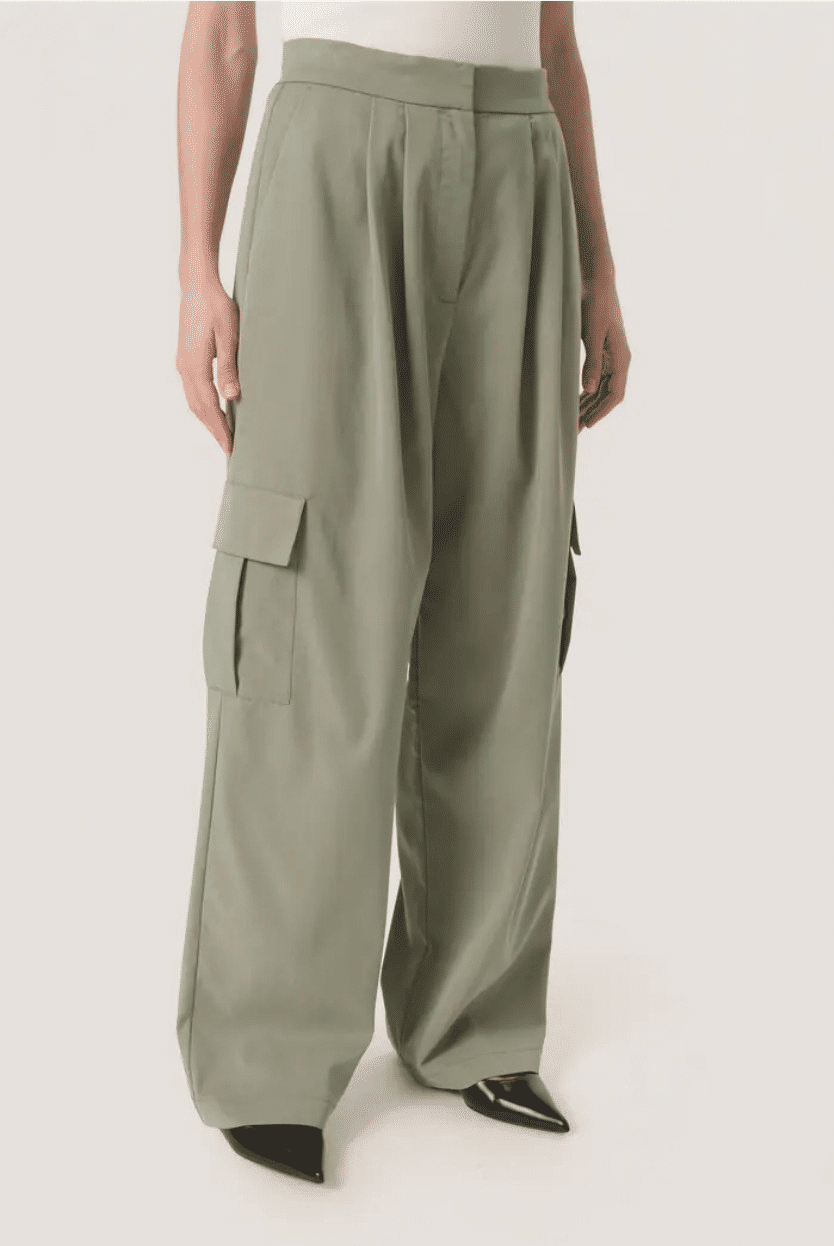 Thumbnail: Soaked SLKellie High Waist Cargo Trousers Shadow Colour Size M Brand New