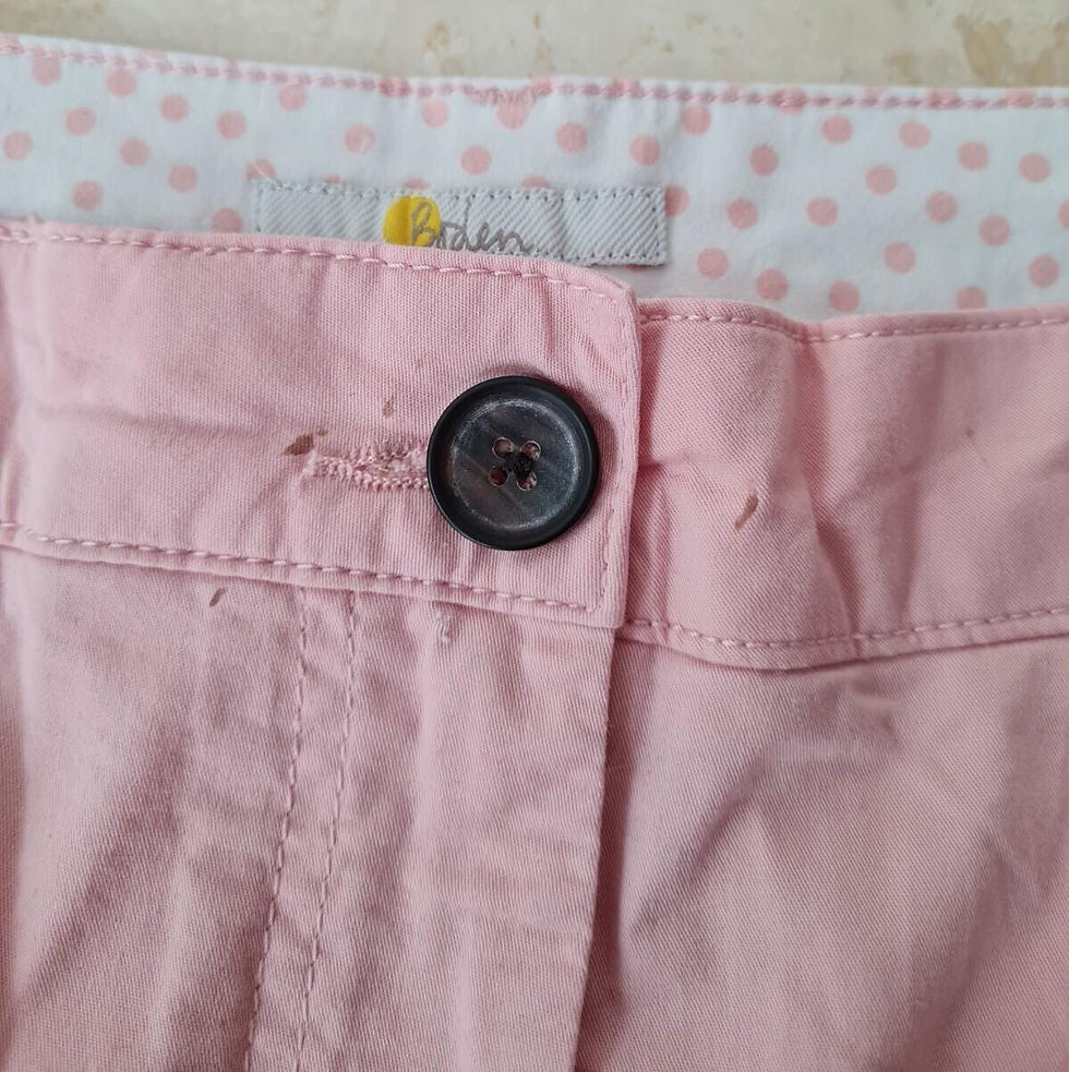 Thumbnail: Boden Ladies Helena Chino Trousers Pink T0321 Size 10P Excellent Condition