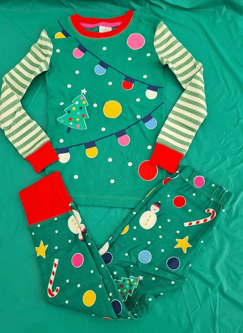 Thumbnail: Mini Boden Girls Christmas Cosy Long Sleeve Pyjamas SET AGE 5 Years BRAND NEW G