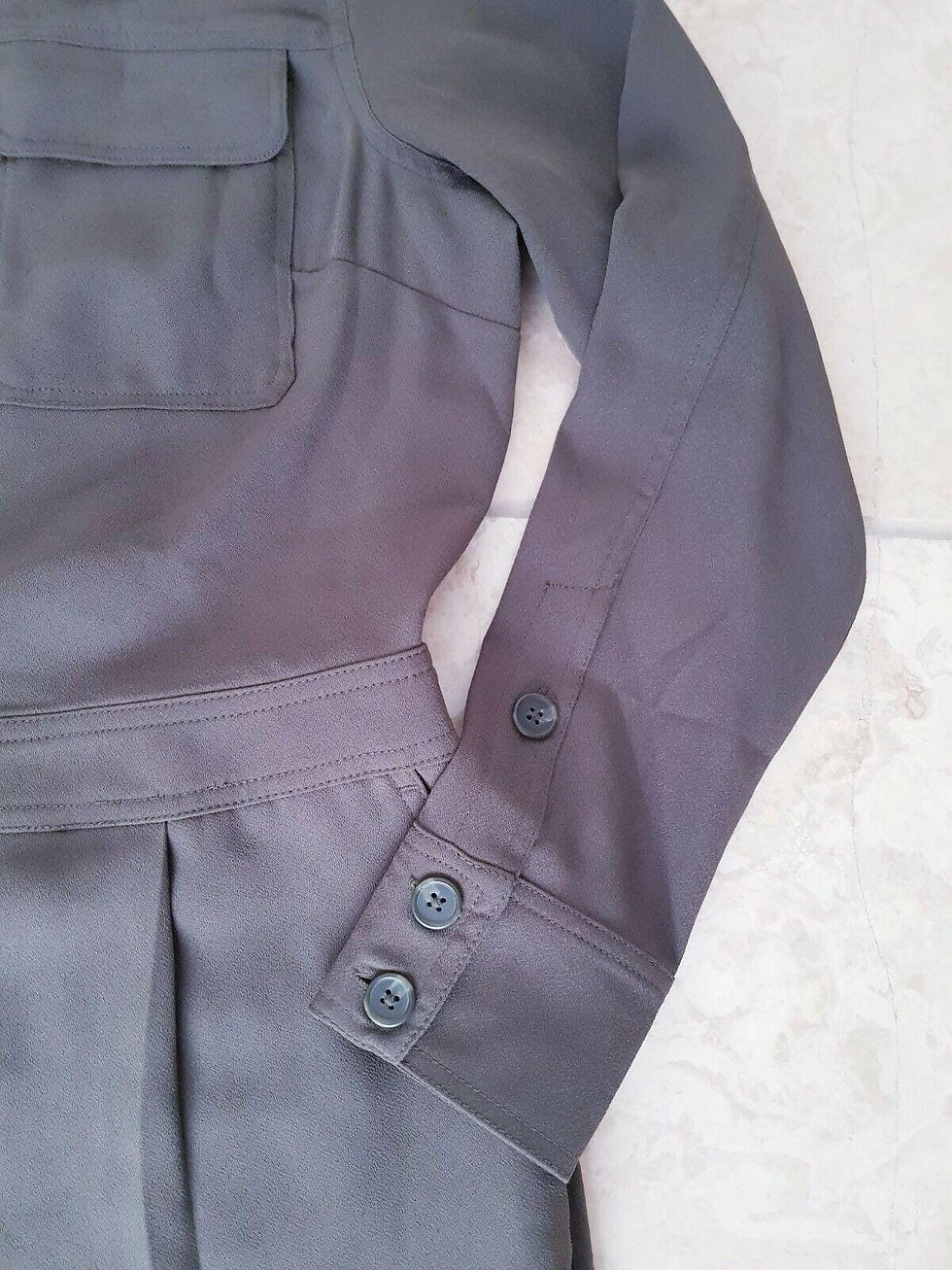 Thumbnail: Boden Zada Straight Leg Smart Evening Occasion Jumpsuit Uk 8R New T0268 Khaki P2