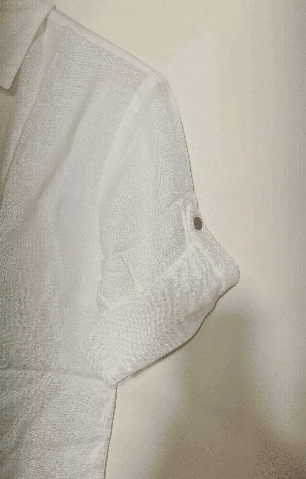 Thumbnail: Cream Ladies Off white linen Relaxed shirt Size XS Brand New