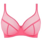 Thumbnail: Freya Snapshot Bra Pink UK 30F Underwired High Apex Plunge Sheer Mesh 400921 L6