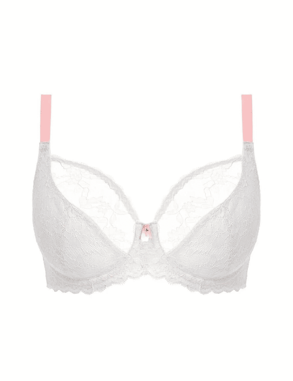 Thumbnail: Freya Offbeat LACE Bra Plunge Underwired Non-Padded 5452 SIZE 32G BRAND NEW L6