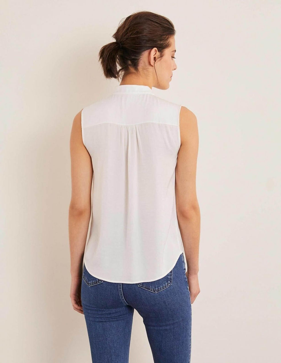 Thumbnail: BODEN LADIES Maggie Blouse Ivory SIZE UK 8L BRAND NEW W0578 SAMPLE  T5