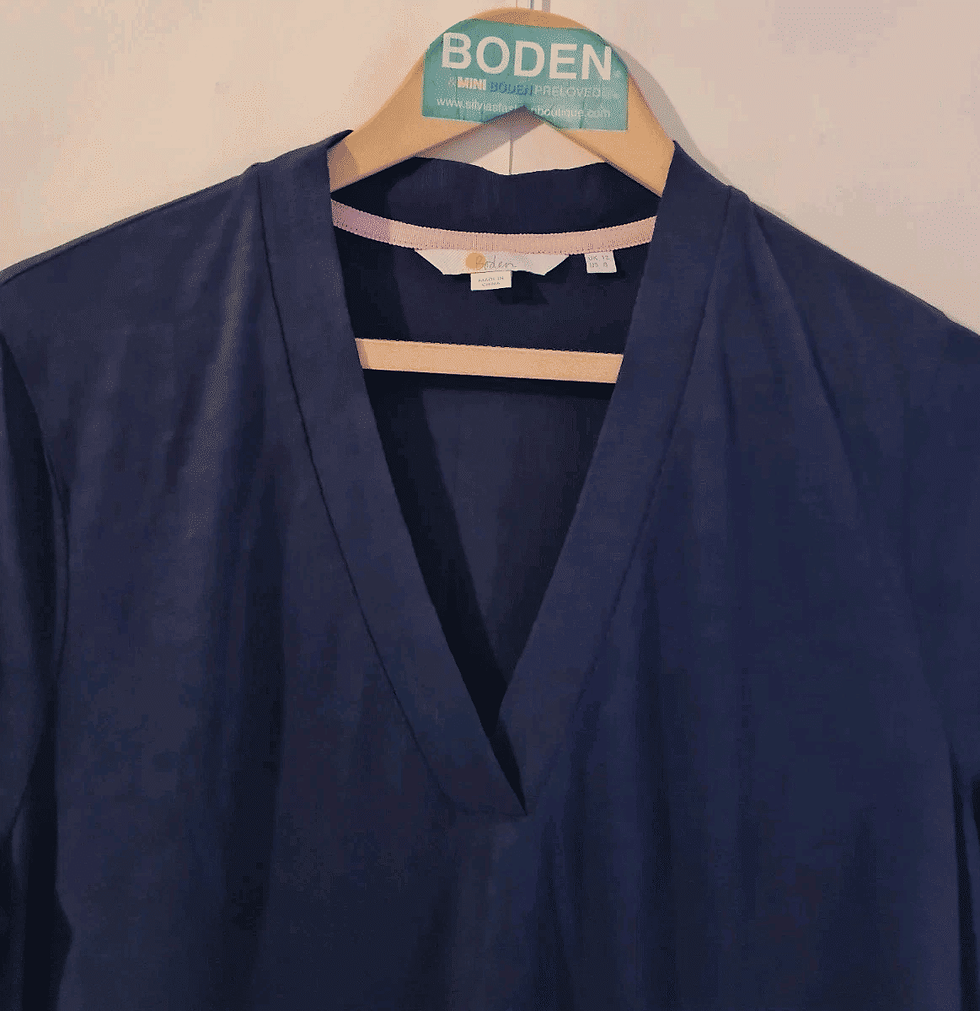 Thumbnail: Boden LADIES Midi Jersey Dress Navy J0777 SIZE UK 12 BRAND NEW A14