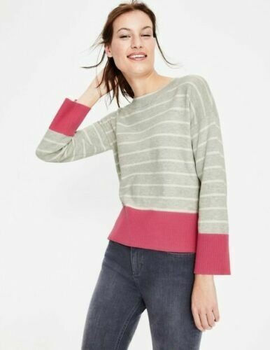 Boden Andrea Striped WOOL BLEND Sweater SIZE UK XS BRAND NEW K0219 J8