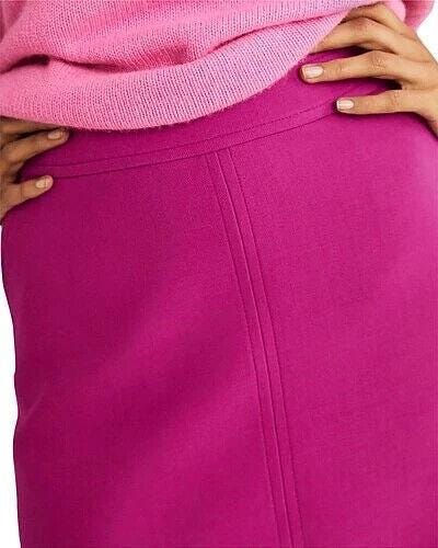 Thumbnail: Boden A-Line Wool Blend Mini Skirt Cherry Pink Size Uk 18  Rand New S2