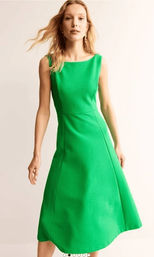 Thumbnail: Boden Scarlet Ottoman Ponte Dress Bright Green RRP £119 UK 10P D0918 Preloved A