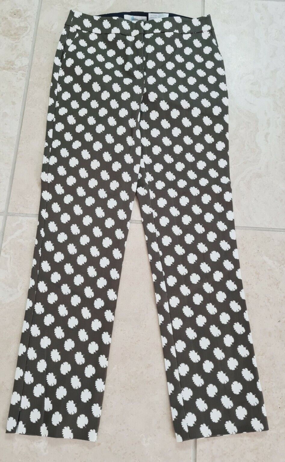 BODEN Richmond 7/8 Trousers Classic Khaki T0114 UK 6R BRAND NEW RRP £65 SAMPLE