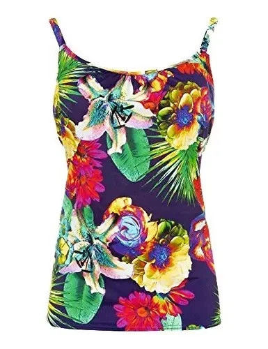Fantasie Cayman Underwired Scoop Neck Tankini Top FS5688 Multi Print 34DD B5