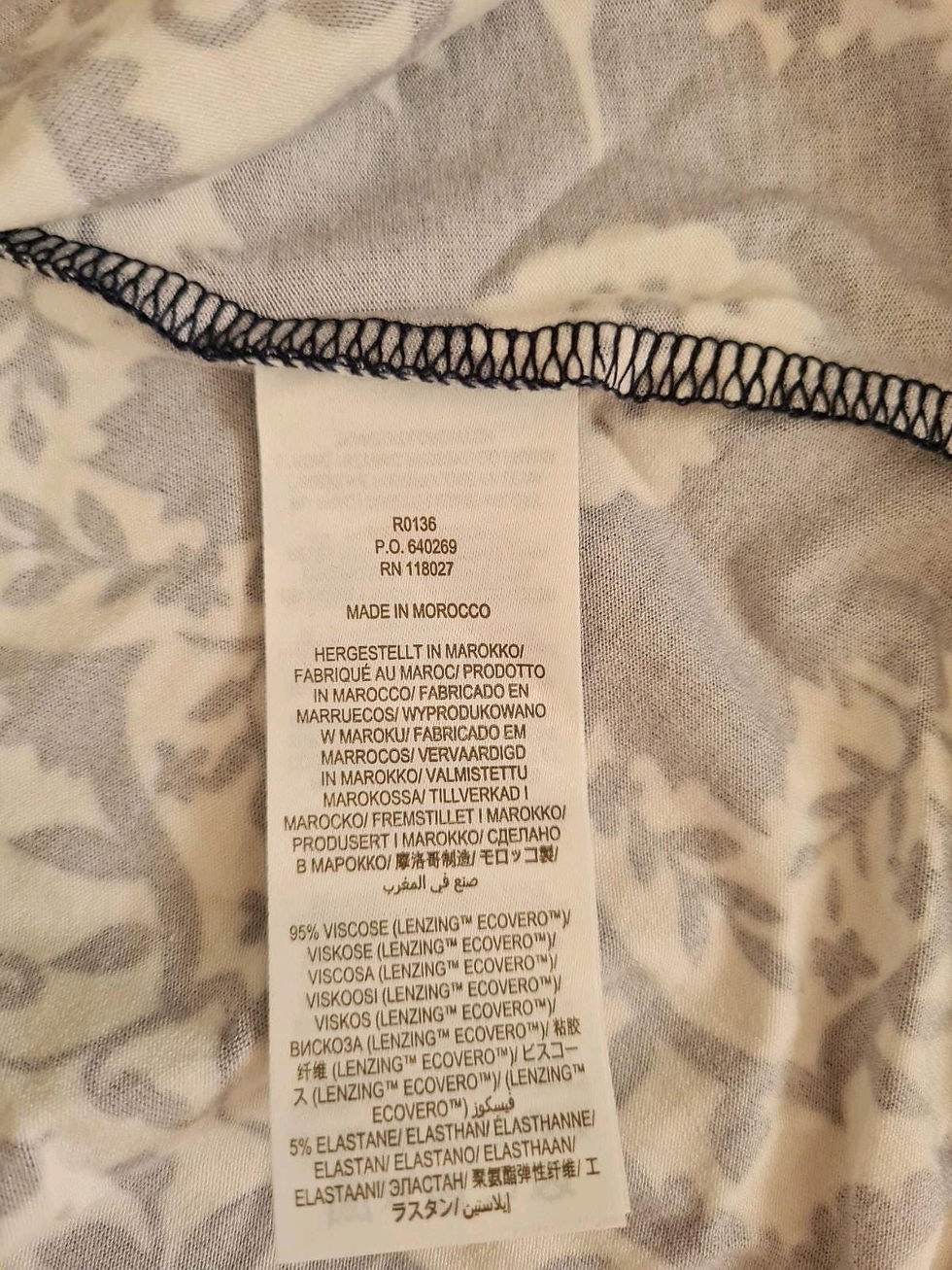 Thumbnail: Boden Pull On Jersey Mini Skirt Navy Ivory Size UK 8L BRAND NEW S4